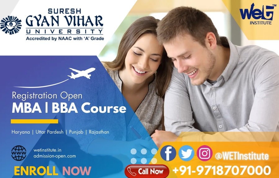 Online MBA Admission From Suresh Gyan Vihar University